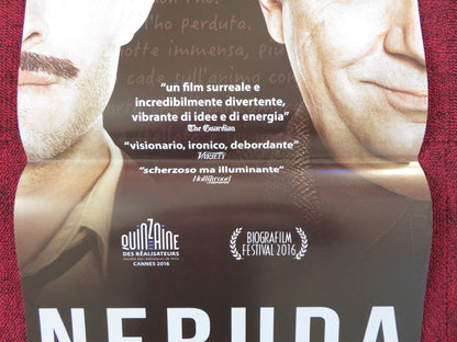 NERUDA ITALIAN LOCANDINA POSTER GAEL GARCIA BERNAL LUIS GNECCO 2016 Rendezvous Cinema Movie posters