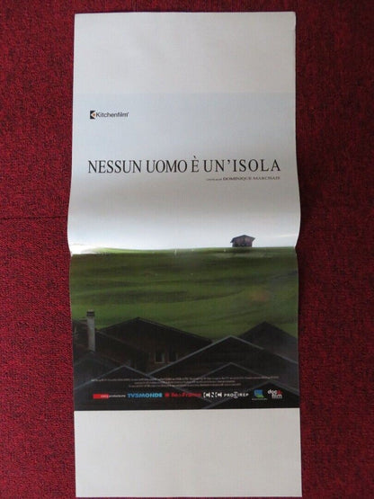 NESSUN UOMO E UN ISOLA ITALIAN LOCANDINA (27.5"x12.5") POSTER 2017 - Rendezvous Cinema