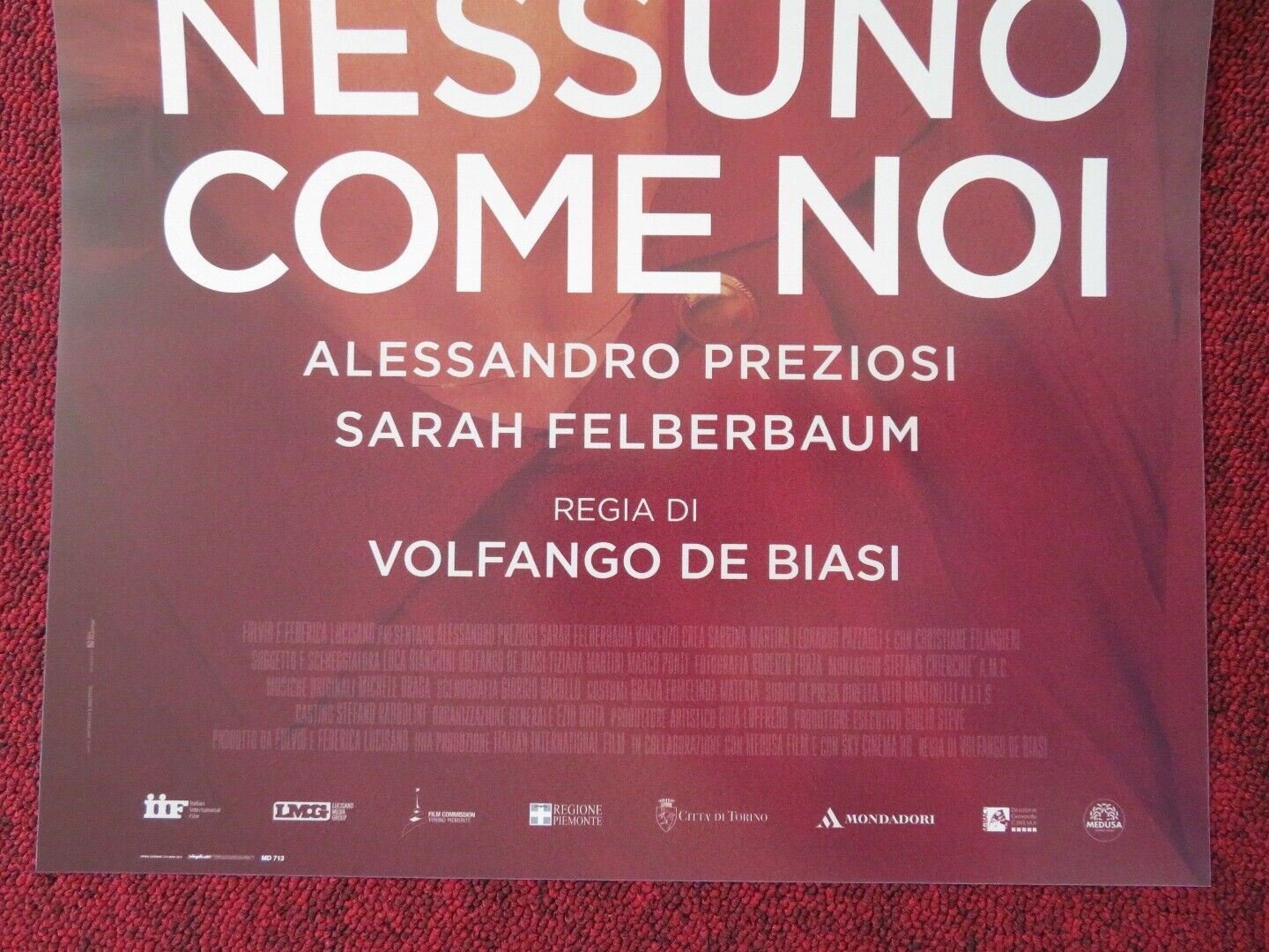 NESSUNO COME NOI ITALIAN LOCANDINA (26.5"x12.5") POSTER SARAH FELBERBAUM 2018 Movie posters