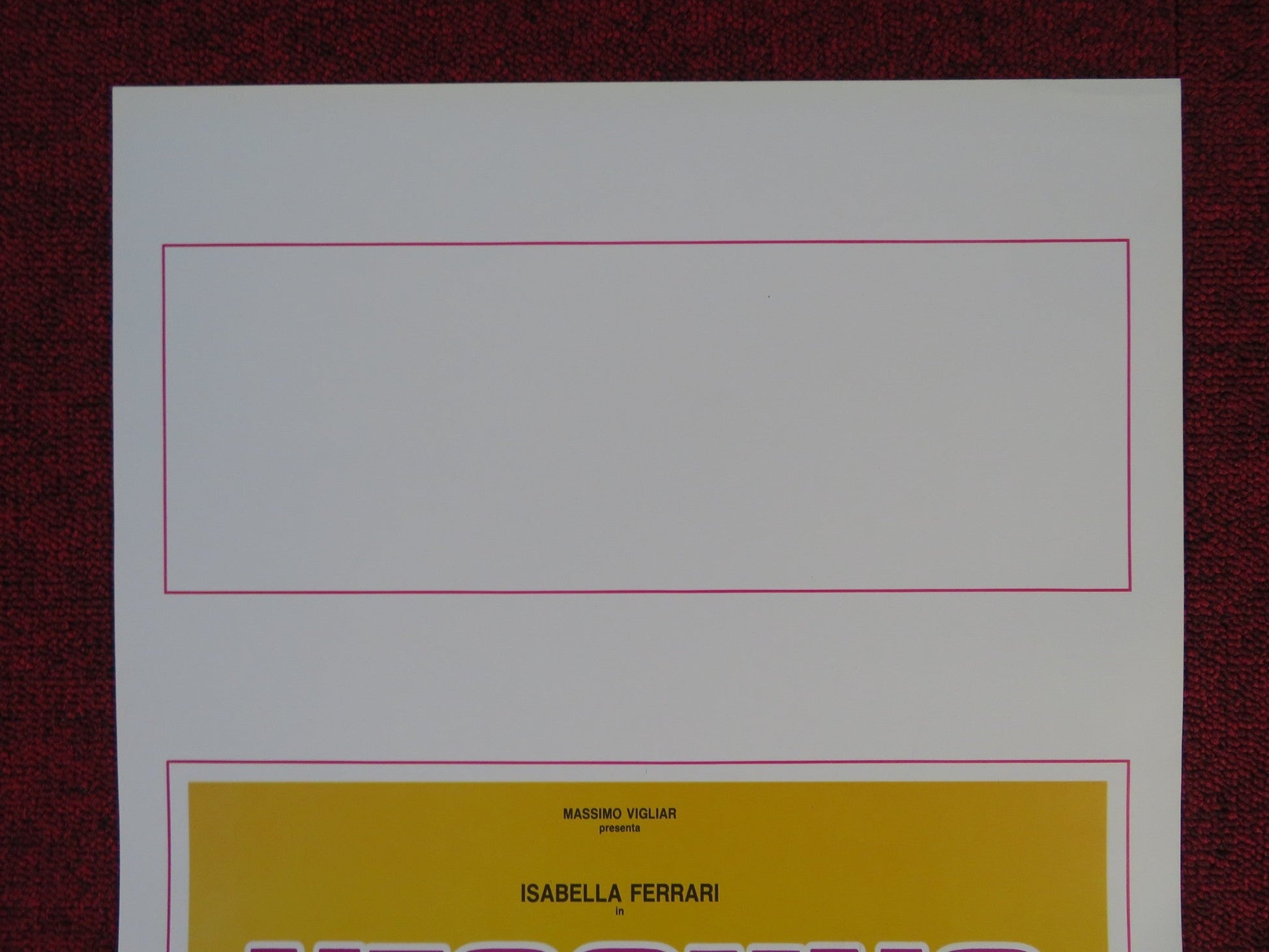 NESSUNO MI CREDE ITALIAN LOCANDINA POSTER ISABELLA FERRARI GIANNINA FACIO 1992 Rendezvous Cinema Movie posters