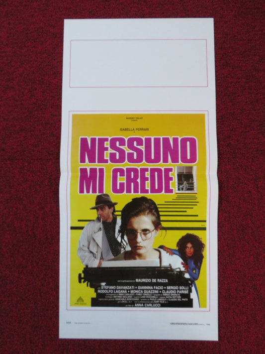 NESSUNO MI CREDE ITALIAN LOCANDINA POSTER ISABELLA FERRARI GIANNINA FACIO 1992 Rendezvous Cinema Movie posters