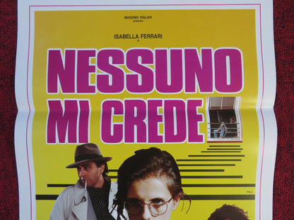NESSUNO MI CREDE ITALIAN LOCANDINA POSTER ISABELLA FERRARI GIANNINA FACIO 1992 Rendezvous Cinema Movie posters