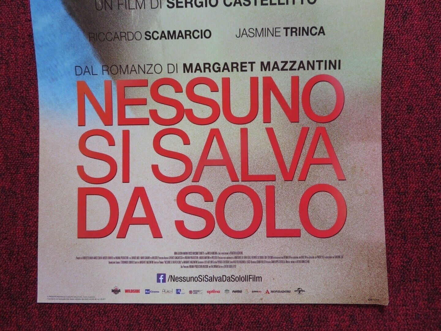 NESSUNO SI SALVA DA SOLO ITALIAN LOCANDINA (26.5"x12.5") POSTER J TRINCA 2015 - Rendezvous Cinema