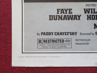 NETWORK FOLDED US ONE SHEET POSTER ACADEMY AWARDS ROBERT DUVALL FAYE DUNAWAY '76 Movie posters