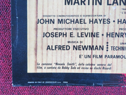 NEVADA SMITH - B ITALIAN FOTOBUSTA POSTER STEVE MCQUEEN KARL MALDEN 1966 Rendezvous Cinema Movie posters