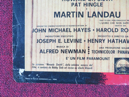 NEVADA SMITH - C ITALIAN FOTOBUSTA POSTER STEVE MCQUEEN KARL MALDEN 1966 Rendezvous Cinema Movie posters