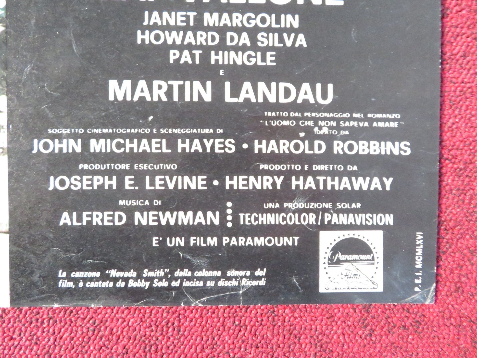 NEVADA SMITH - F ITALIAN FOTOBUSTA POSTER STEVE MCQUEEN KARL MALDEN 1966 Rendezvous Cinema Movie posters