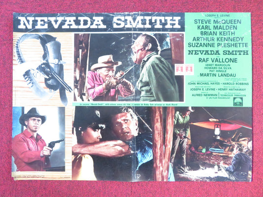 NEVADA SMITH - H ITALIAN FOTOBUSTA POSTER STEVE MCQUEEN KARL MALDEN 1966 Rendezvous Cinema Movie posters
