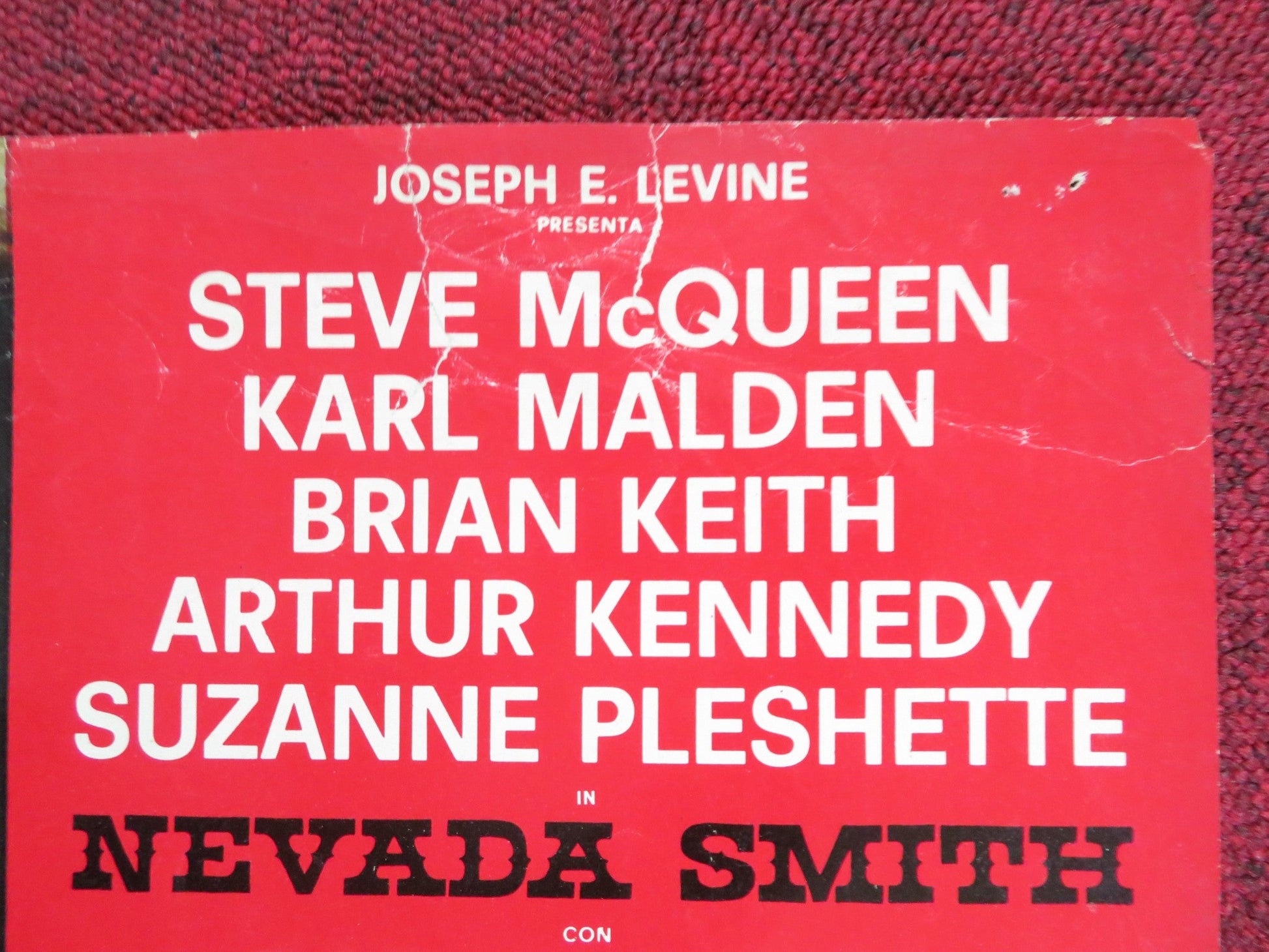 NEVADA SMITH - I ITALIAN FOTOBUSTA POSTER STEVE MCQUEEN KARL MALDEN 1966 Rendezvous Cinema Movie posters