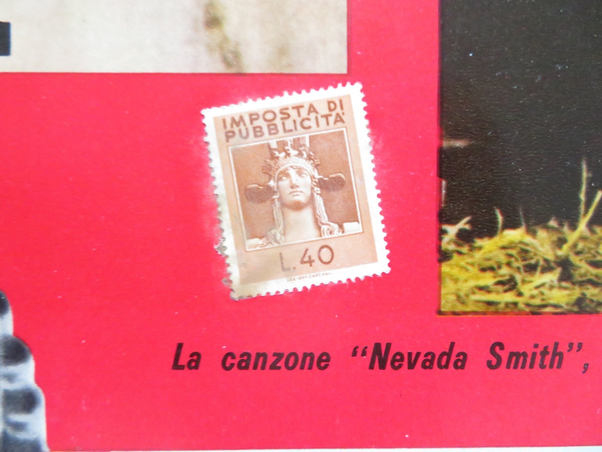 NEVADA SMITH - I ITALIAN FOTOBUSTA POSTER STEVE MCQUEEN KARL MALDEN 1966 Rendezvous Cinema Movie posters