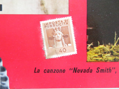 NEVADA SMITH - I ITALIAN FOTOBUSTA POSTER STEVE MCQUEEN KARL MALDEN 1966 Rendezvous Cinema Movie posters