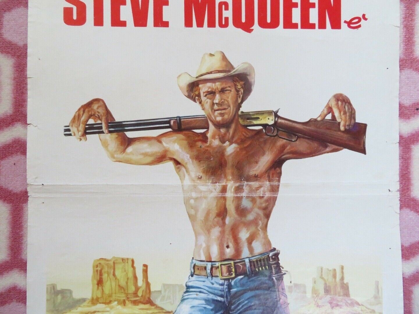 NEVADA SMITH ITALIAN LOCANDINA (27" x 13") POSTER STEVE MCQUEEN 1966 - Rendezvous Cinema