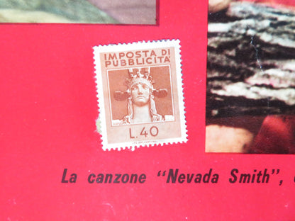 NEVADA SMITH - J ITALIAN FOTOBUSTA POSTER STEVE MCQUEEN KARL MALDEN 1966 Rendezvous Cinema Movie posters