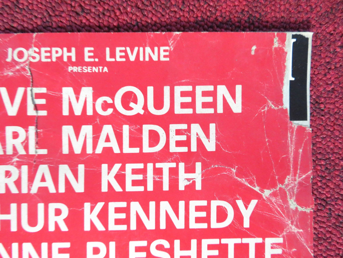 NEVADA SMITH - J ITALIAN FOTOBUSTA POSTER STEVE MCQUEEN KARL MALDEN 1966 Rendezvous Cinema Movie posters