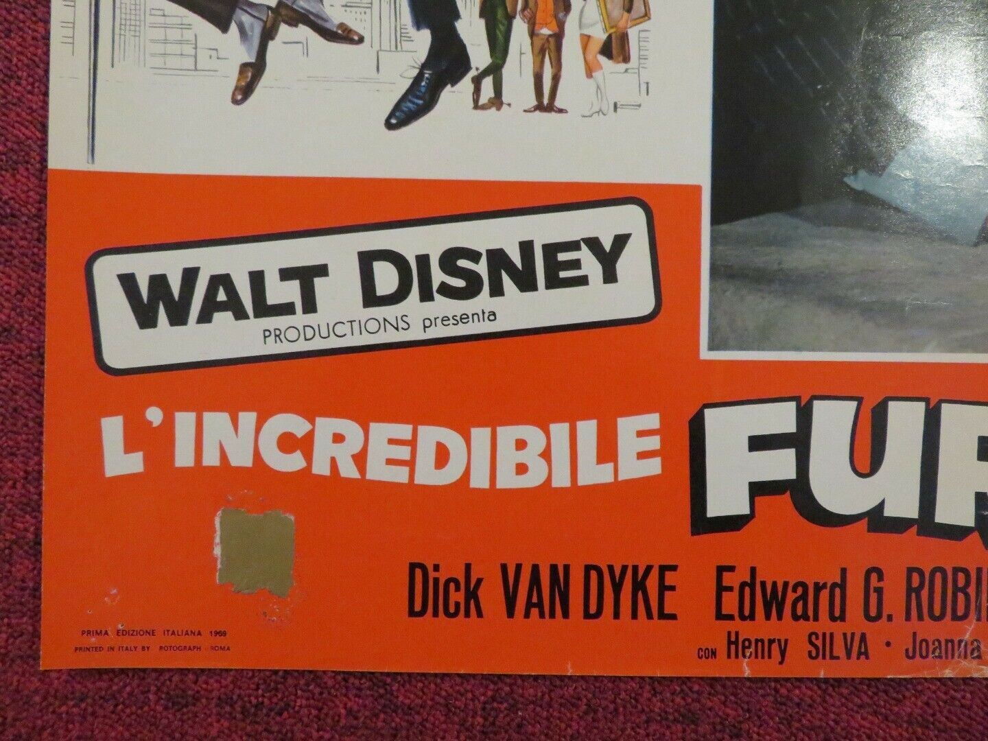 NEVER A DULL MOMENT ITALIAN FOTOBUSTA POSTER DISNEY DICK VAN DYKE 1968 Movie posters