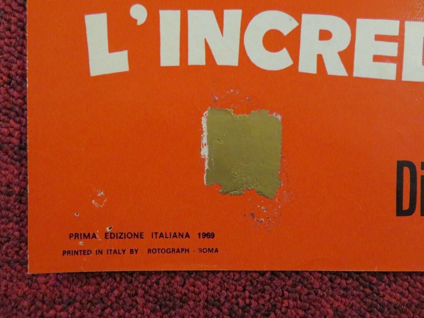 NEVER A DULL MOMENT ITALIAN FOTOBUSTA POSTER DISNEY DICK VAN DYKE 1968 Movie posters