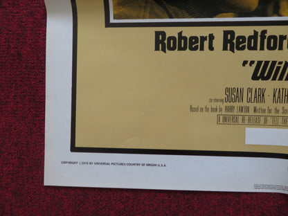 NEVER GIVE A INCH / WILLIE BOY COMBO FOLDED US ONE SHEET POSTER PAUL NEWMAN 1976 Rendezvous Cinema Movie posters