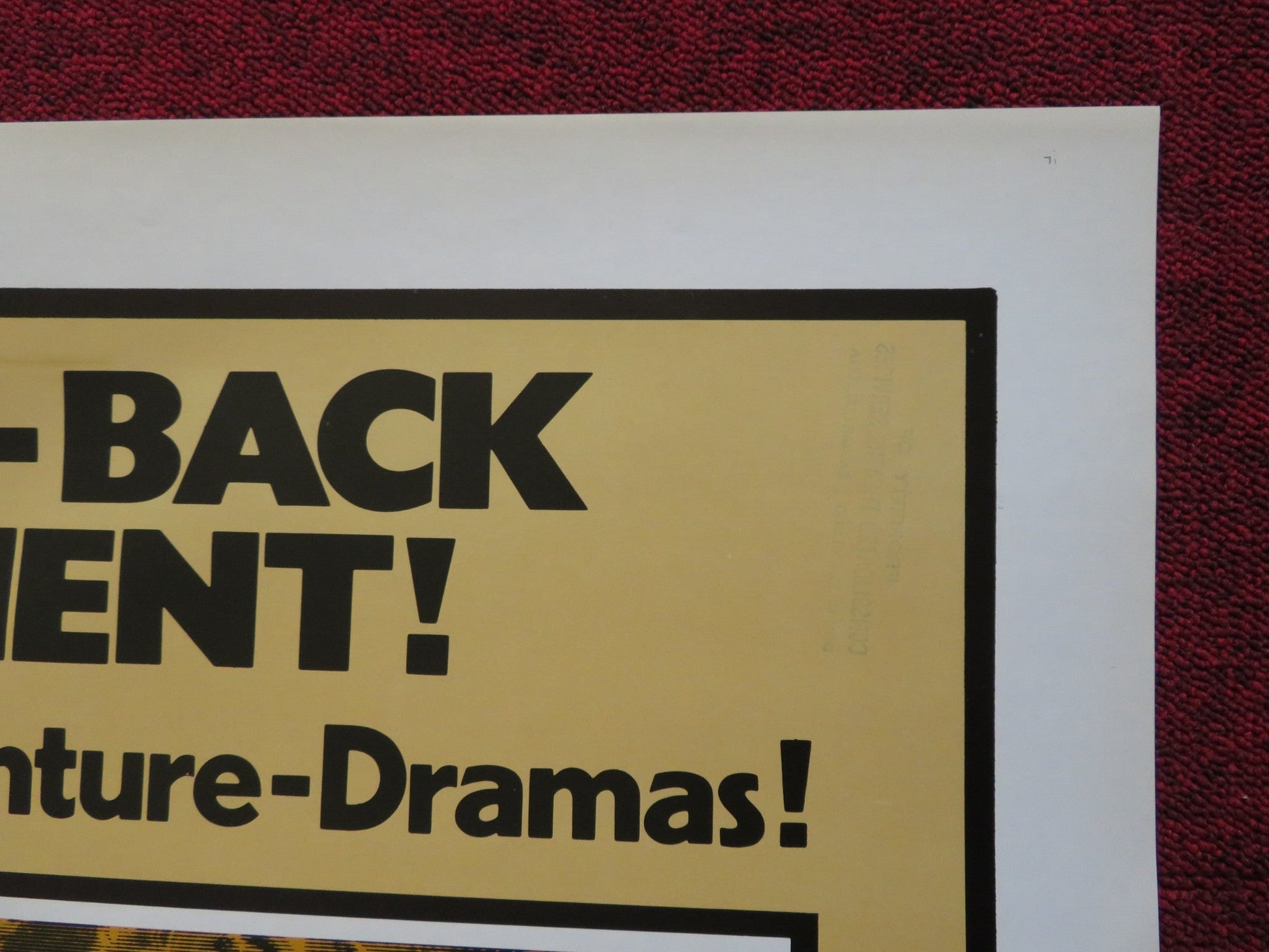 NEVER GIVE A INCH / WILLIE BOY COMBO FOLDED US ONE SHEET POSTER PAUL NEWMAN 1976 Rendezvous Cinema Movie posters