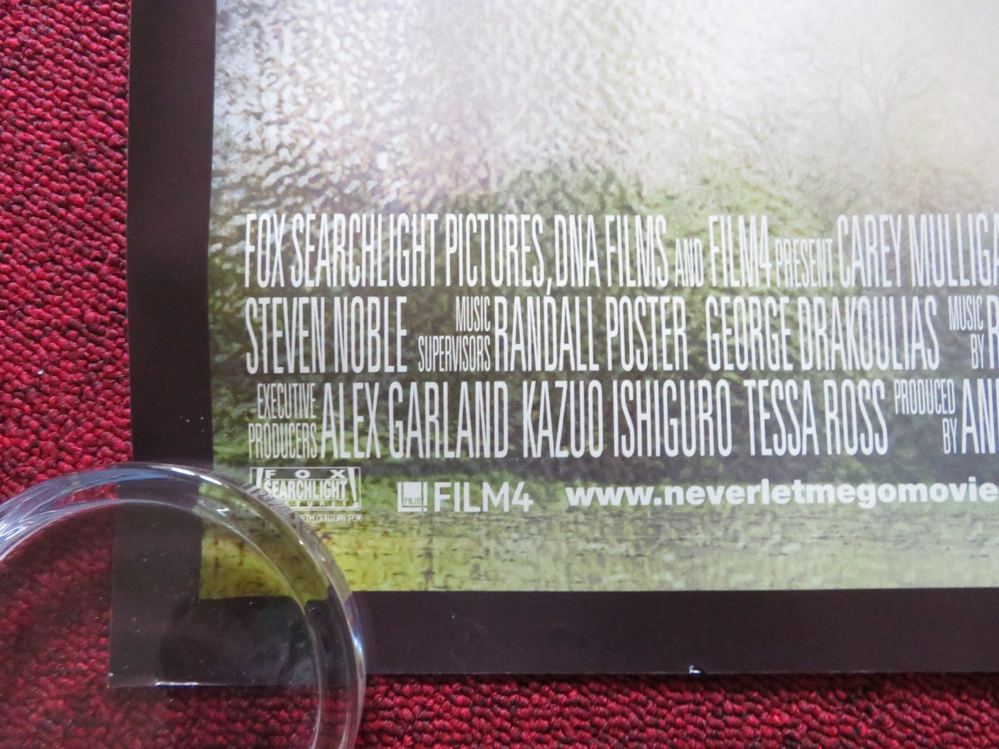 NEVER LET ME GO UK QUAD (30"x 40") ROLLED POSTER CAREY MULLIGAN KNIGHTLEY 2010 Rendezvous Cinema Movie posters