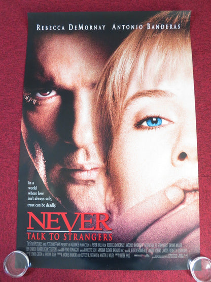 NEVER TALK TO STRANGERS US ONE SHEET ROLLED POSTER REBECCA DE MORNAY 1995 Rendezvous Cinema Movie posters