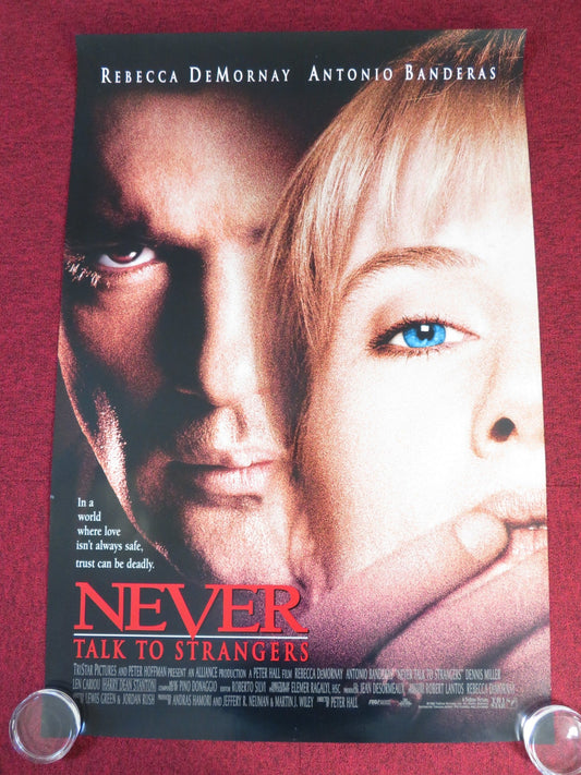 NEVER TALK TO STRANGERS US ONE SHEET ROLLED POSTER REBECCA DE MORNAY 1995 Rendezvous Cinema Movie posters