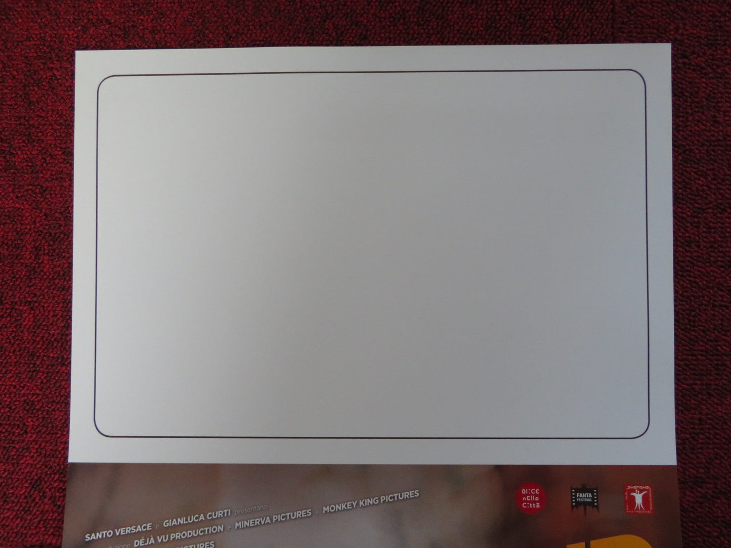 NEVERMIND ITALIAN LOCANDINA POSTER GUALTIERO BURZI CRISTIANO CALLEGARO 2018 Rendezvous Cinema Movie posters