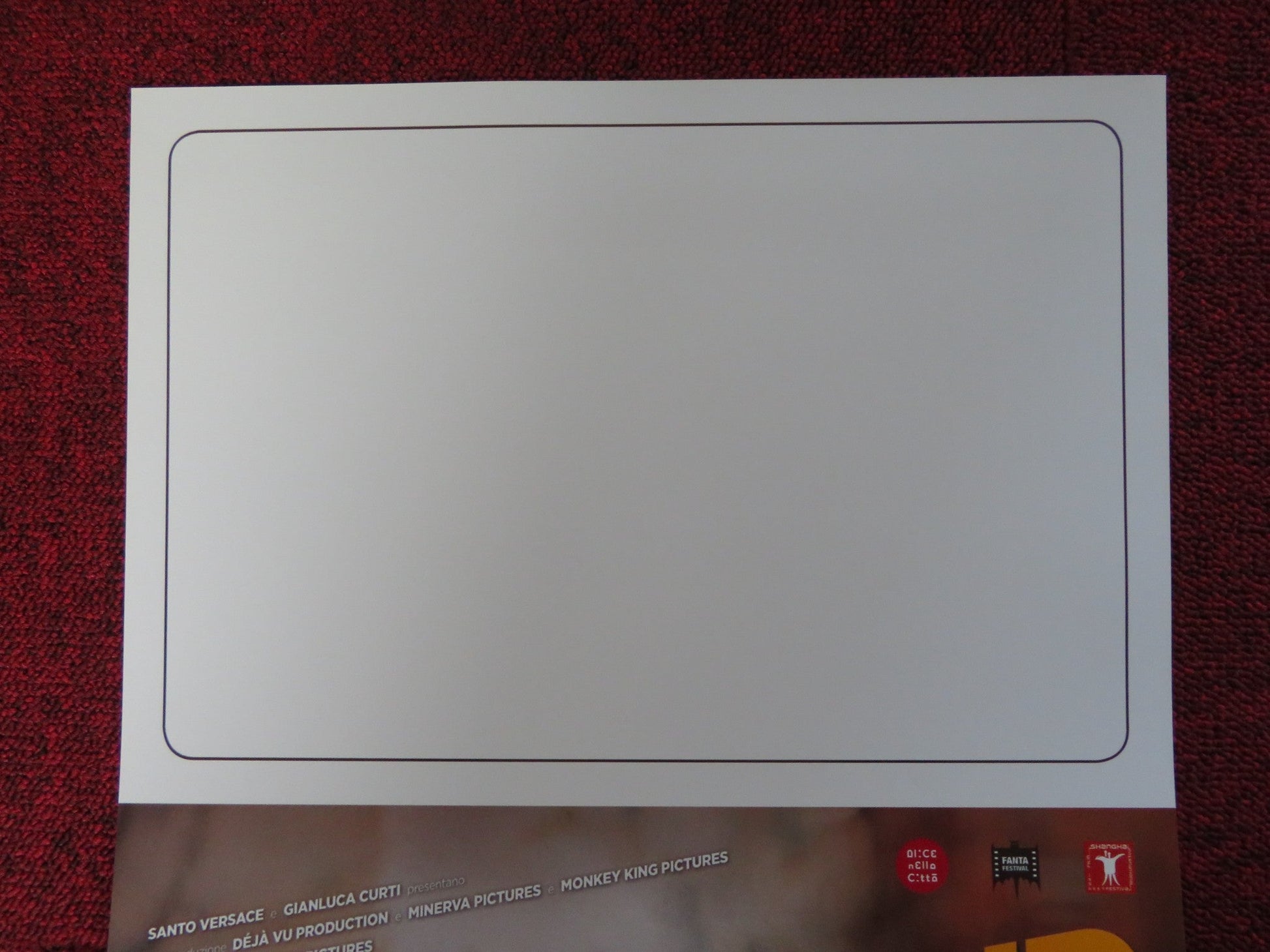 NEVERMIND ITALIAN LOCANDINA POSTER GUALTIERO BURZI CRISTIANO CALLEGARO 2018 Rendezvous Cinema Movie posters