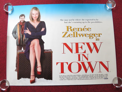 NEW IN TOWN UK QUAD (30"x 40") ROLLED POSTER RENEE ZELLWEGER H. CONNICK JR. 2009 Rendezvous Cinema Movie posters