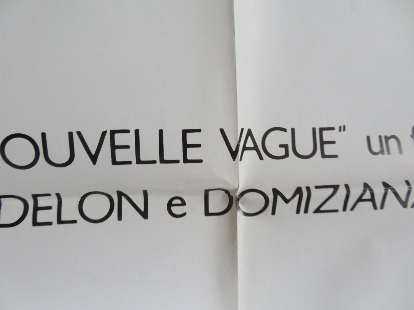 NEW WAVE ITALIAN 2 FOGLIO POSTER ALAIN DELON DOMIZIANA GIORDANO 1990 Rendezvous Cinema Movie posters