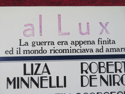 NEW YORK, NEW YORK ITALIAN LOCANDINA POSTER LIZA MINNELLI ROBERT DE NIRO 1977 Rendezvous Cinema Movie posters