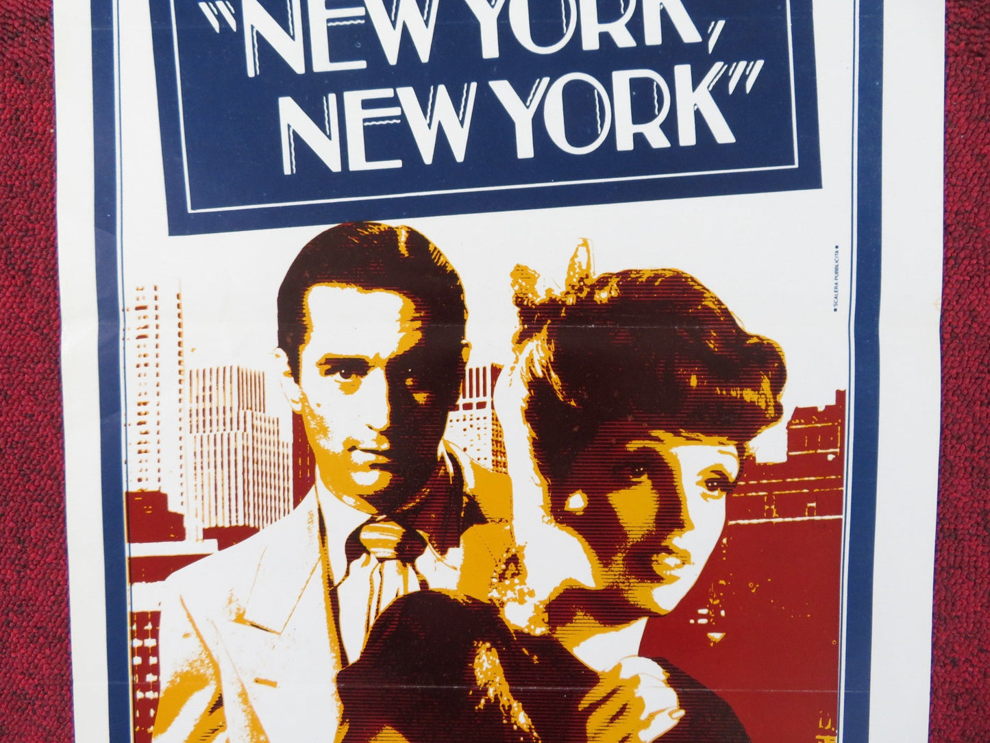 NEW YORK, NEW YORK ITALIAN LOCANDINA POSTER LIZA MINNELLI ROBERT DE NIRO 1977 Rendezvous Cinema Movie posters