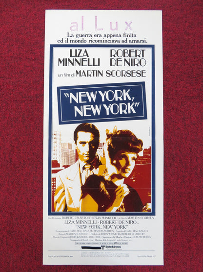 NEW YORK, NEW YORK ITALIAN LOCANDINA POSTER LIZA MINNELLI ROBERT DE NIRO 1977 Rendezvous Cinema Movie posters