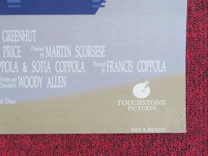 NEW YORK STORIES FOLDED US ONE SHEET POSTER WOODY ALLEN MIA FARROW 1989 Rendezvous Cinema Movie posters