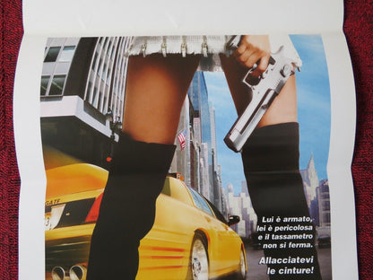 NEW YORK TAXI ITALIAN LOCANDINA (27.5"x13") POSTER QUEEN LATIFAH J FALLON 2004 - Rendezvous Cinema