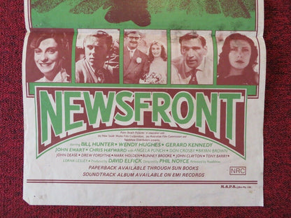 NEWSFRONT FOLDED AUSTRALIAN DAYBILL POSTER Bill Hunter Wendy Hughes 1978 Movie posters