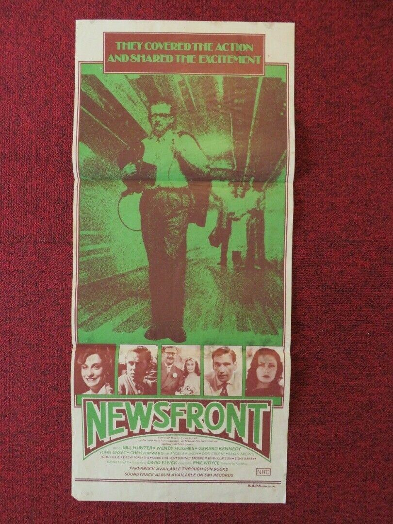 NEWSFRONT FOLDED AUSTRALIAN DAYBILL POSTER Bill Hunter Wendy Hughes 1978 Movie posters