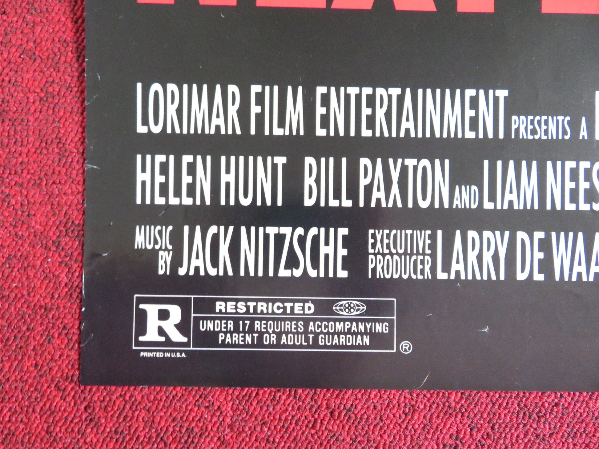 NEXT OF KIN FOLDED US ONE SHEET POSTER PATRICK SWAYZE LIAM NEESON 1989 Rendezvous Cinema Movie posters