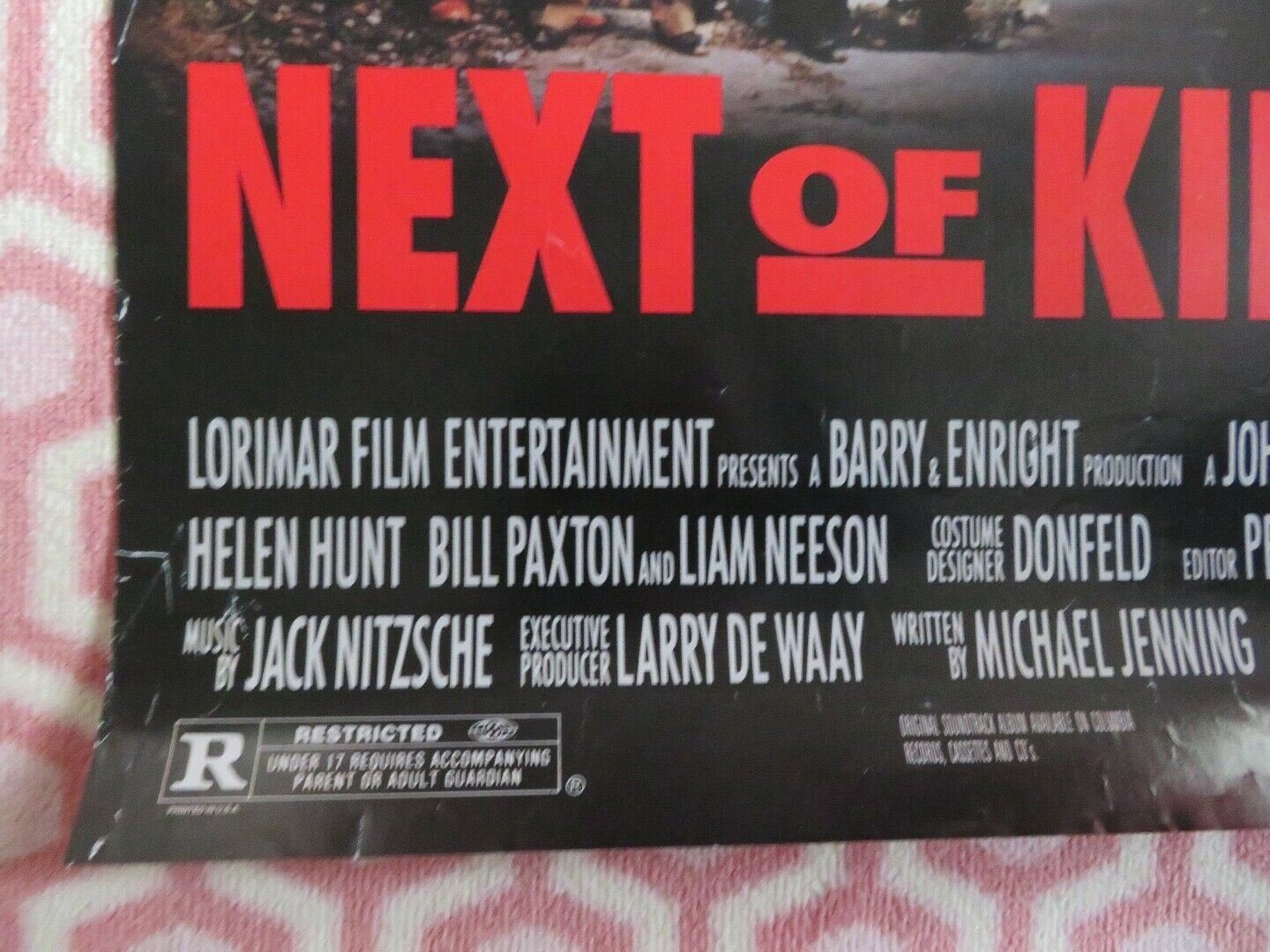 NEXT OF KIN ONE SHEET ROLLED POSTER PATRICK SWAYZE 1989 Movie posters