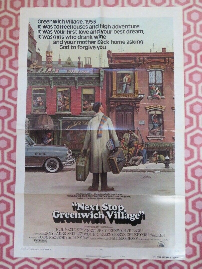 NEXT STOP GREENWICH VILLAGE STYLE B US ONE SHEET POSTER L BAKER S WINTERS 1975 Movie posters