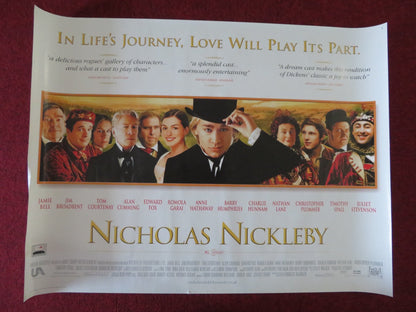 NICHOLAS NICKLEBY UK QUAD (30"x 40") ROLLED POSTER JAMIE BELL C. PLUMMER 2002 Rendezvous Cinema Movie posters