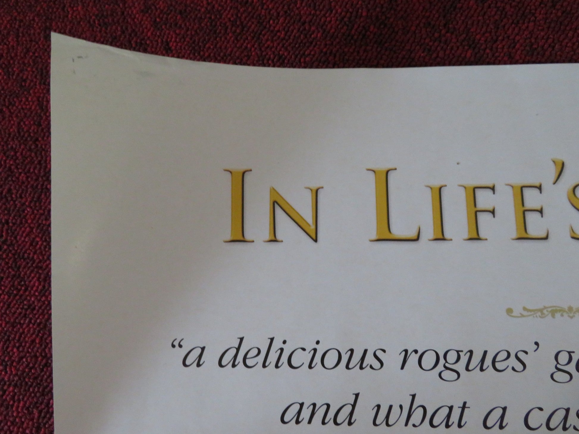 NICHOLAS NICKLEBY UK QUAD (30"x 40") ROLLED POSTER JAMIE BELL C. PLUMMER 2002 Rendezvous Cinema Movie posters