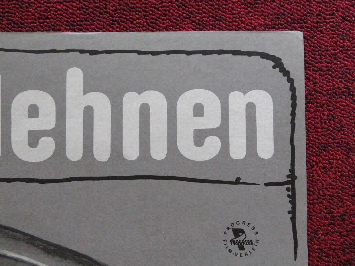 NICHT HINAUSLEHNEN GERMAN A1 (33"x 23") POSTER IVO GREGUREVIC 1977 - Rendezvous Cinema