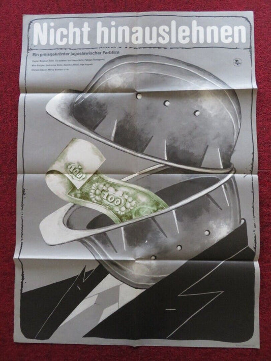 NICHT HINAUSLEHNEN GERMAN A1 (33"x 23") POSTER IVO GREGUREVIC 1977 - Rendezvous Cinema