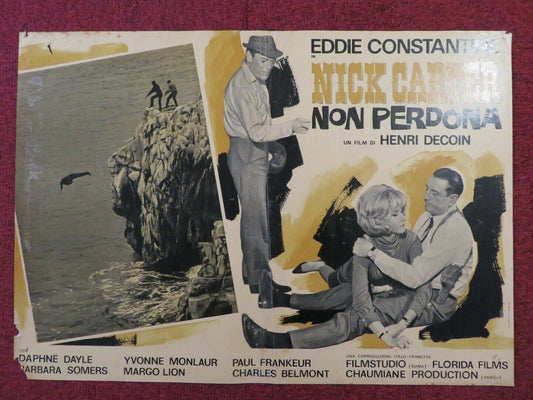 NICK CARTER NON PERDONA / LICENSE TO KILL ITALIAN FOTOBUSTA POSTER 1964 Movie posters