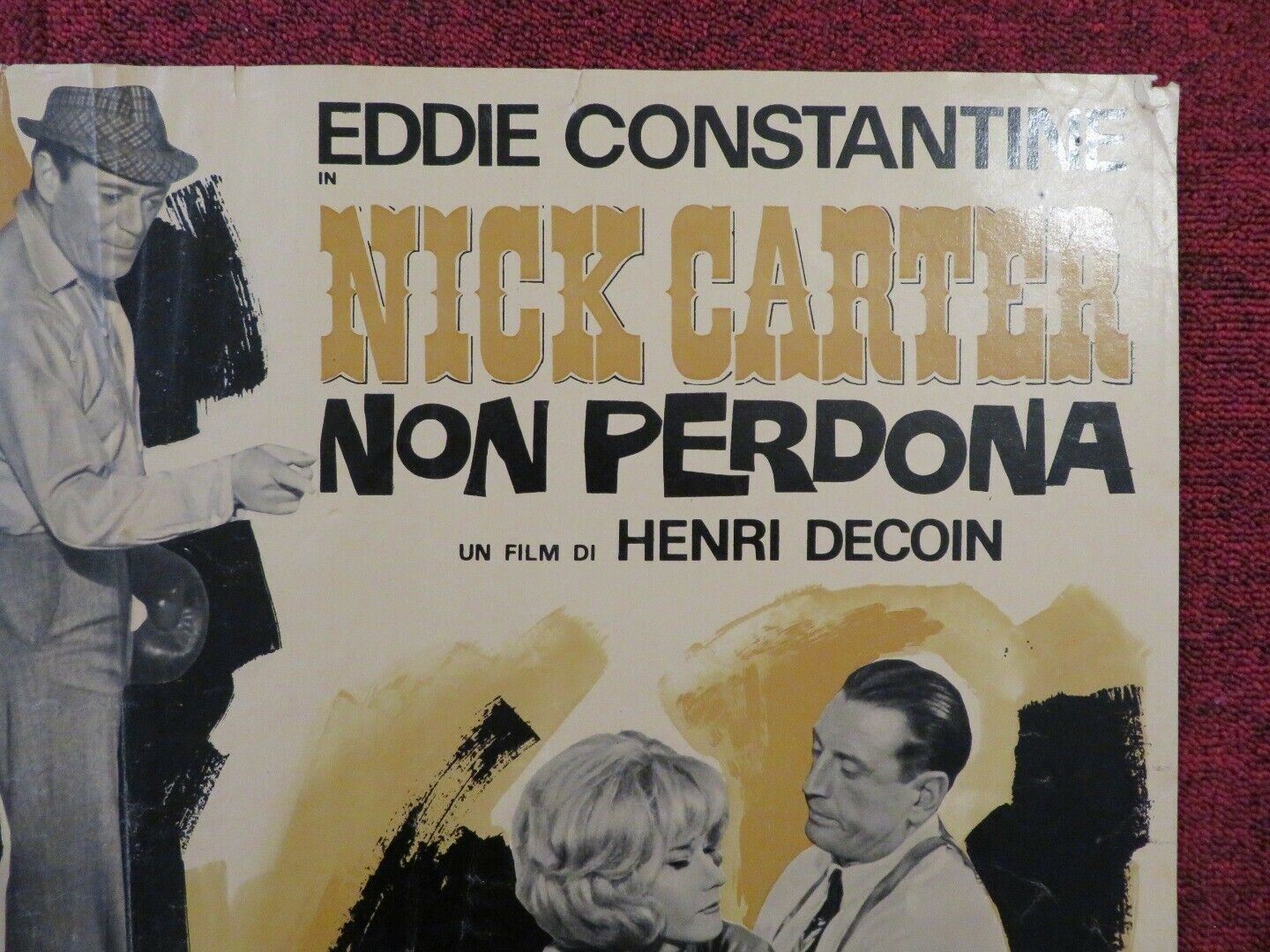 NICK CARTER NON PERDONA / LICENSE TO KILL ITALIAN FOTOBUSTA POSTER 1964 Movie posters