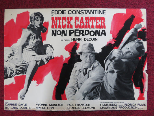 NICKCATER NON PERDONA / LICENSE TO KILL ITALIAN FOTOBUSTA POSTER 1964 Rendezvous Cinema Movie posters