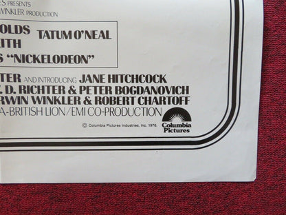 NICKELODEON FOLDED US ONE SHEET POSTER BRIAN KEITH BURT REYNOLDS 1976 - Rendezvous Cinema