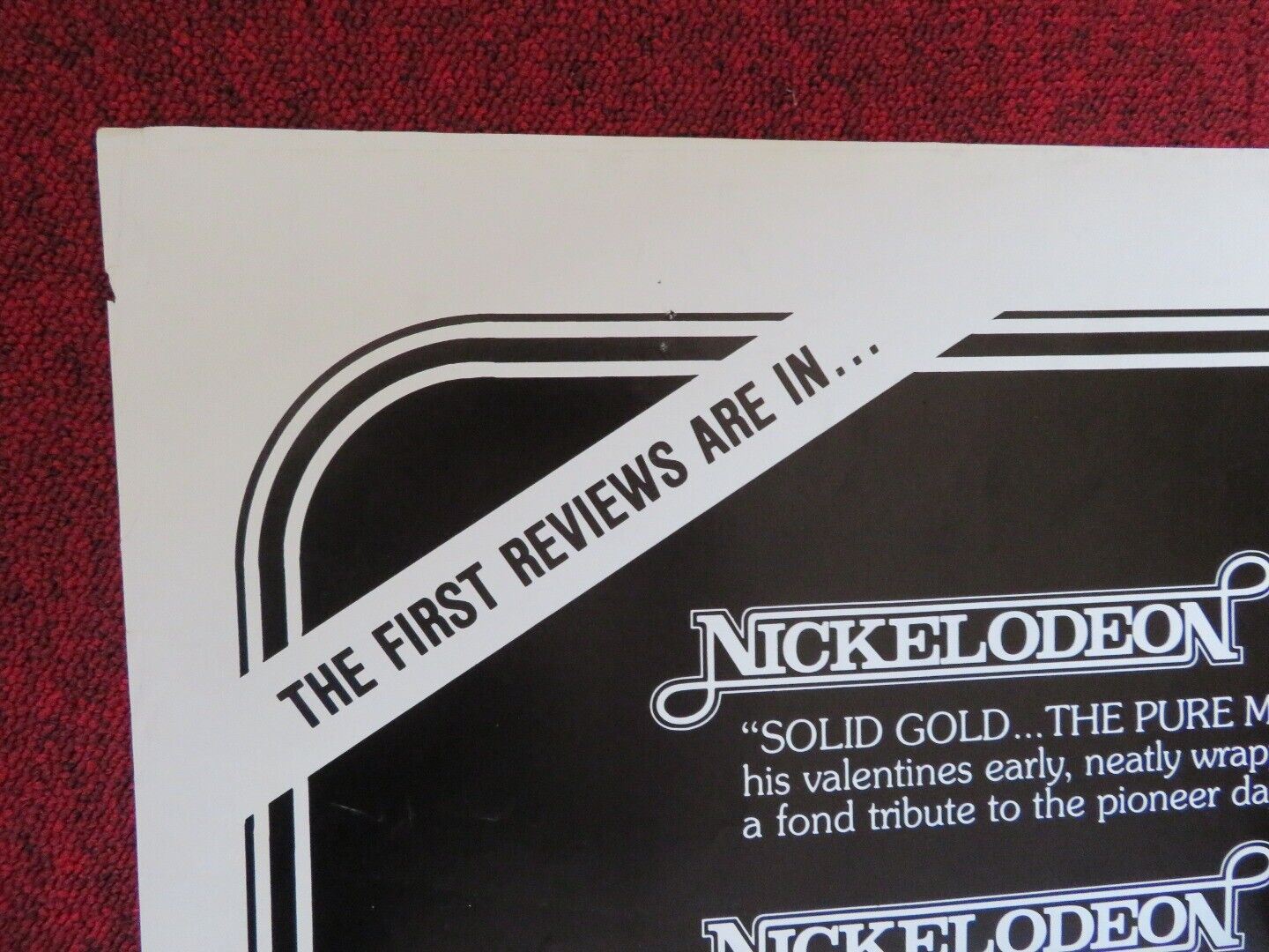 NICKELODEON FOLDED US ONE SHEET POSTER BRIAN KEITH BURT REYNOLDS 1976 - Rendezvous Cinema