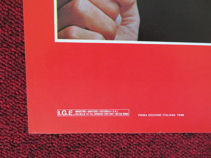 NICO / ABOVE THE LAW - B ITALIAN FOTOBUSTA POSTER STEVEN SEGAL PAM GRIER 1988 Rendezvous Cinema Movie posters