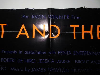 NIGHT AND THE CITY US ONE SHEET POSTER ROBERT DE NIRO JESSICAL LANGE 1992 Movie posters